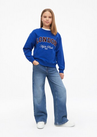 s.Oliver Sweatshirt in Blauw: voorkant