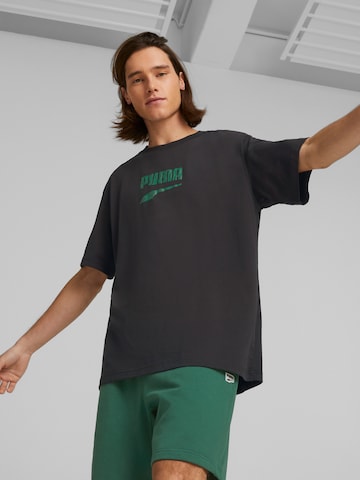 PUMA Shirt 'DOWNTOWN' in Zwart: voorkant