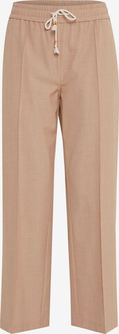 b.young Loose fit Pants 'BYDANTA PIN TUCK PANTS' in Beige: front