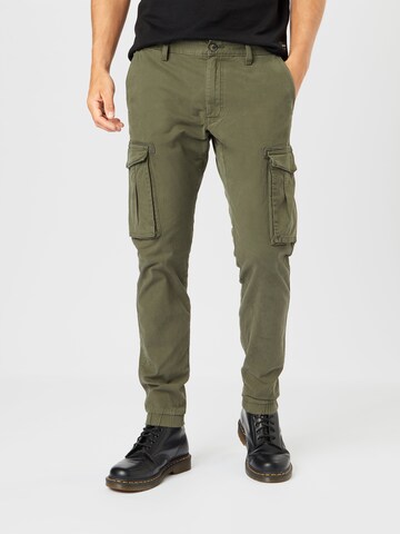 Effilé Pantalon cargo s.Oliver en vert : devant