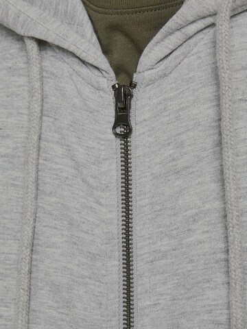 JACK & JONES Sweatjacke in Grau