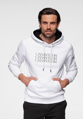 Calvin Klein Sweatshirt in White: front