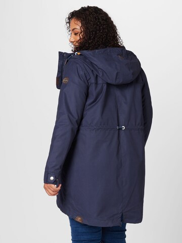 Parka mi-saison 'CANNY' Ragwear Plus en bleu