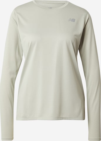 new balance - Camiseta funcional 'Essentials' en verde: frente