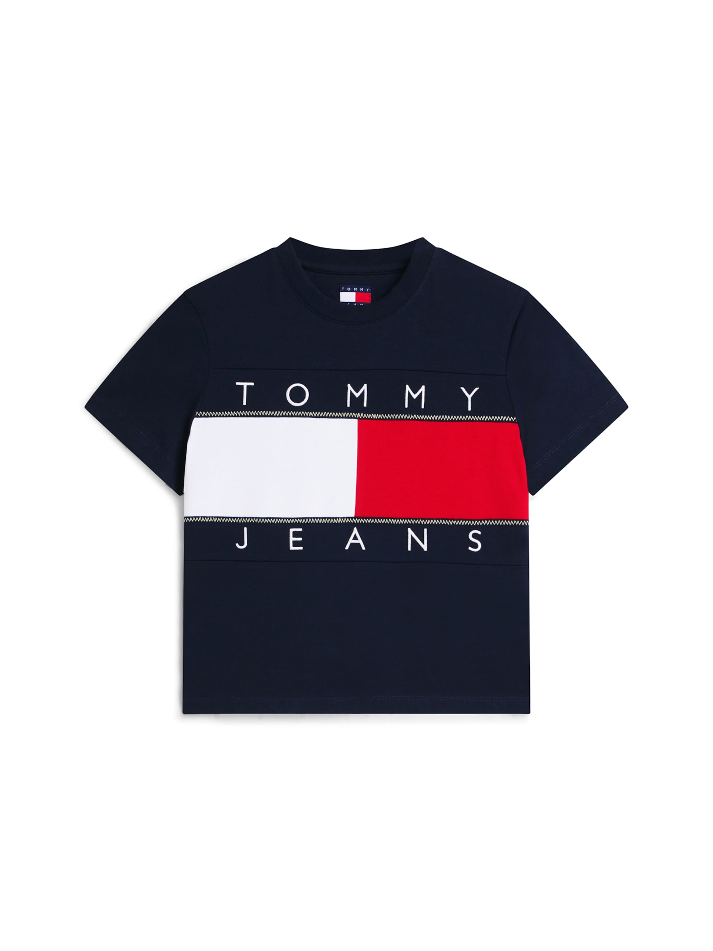 T-shirt Tommy Jeans en bleu : devant