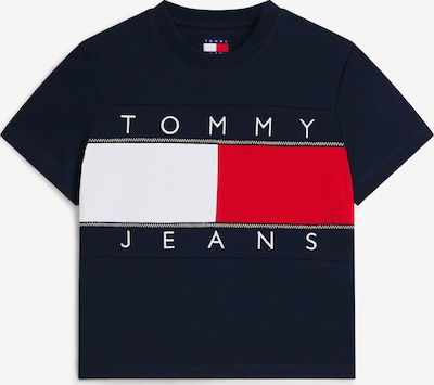 Marškinėliai iš Tommy Jeans, spalva – tamsiai mėlyna / raudona / balta, Prekių apžvalga