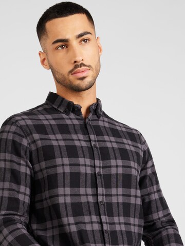 Regular fit Camicia 'Johan' di Kronstadt in nero