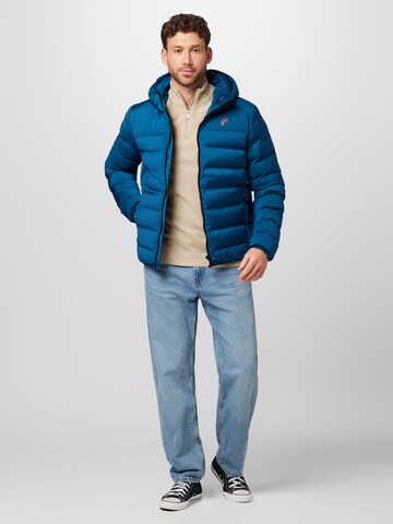 Superdry Zimní bunda – modrá