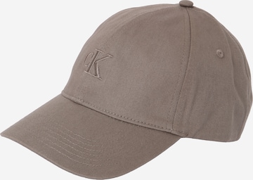 Cappello da baseball di Calvin Klein in grigio: frontale