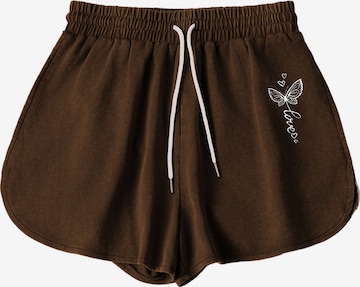 Shorts de bain GORHEY en marron : devant