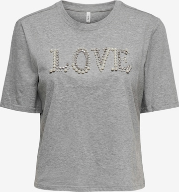 ONLY Футболка 'ONLALICE' в Серый: спереди
