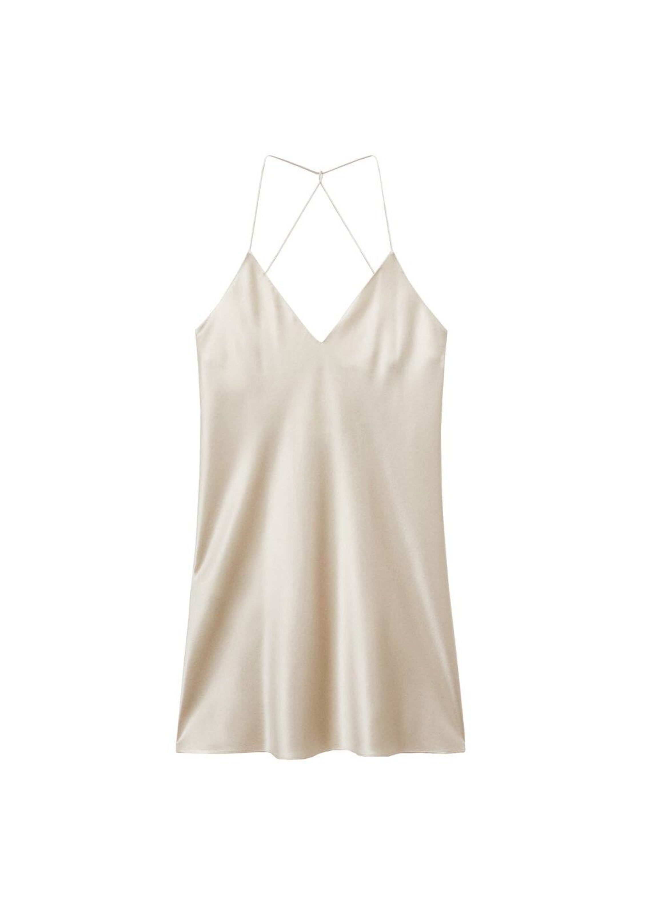 MANGO Negligée 'Lita' in Grau: Vorderseite