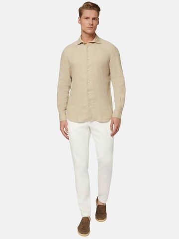 Boggi Milano Regular fit Button Up Shirt in Beige