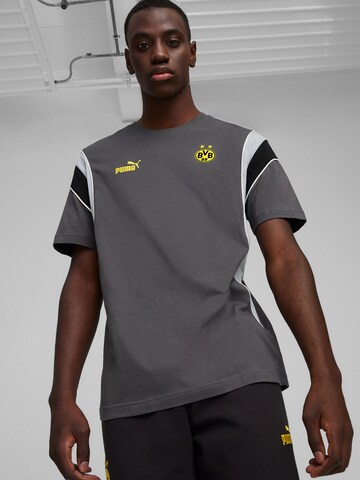 T-Shirt fonctionnel 'BVB FtblArchive' PUMA en gris : devant