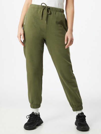 10k Sweathose in khaki / weiß, Modelansicht