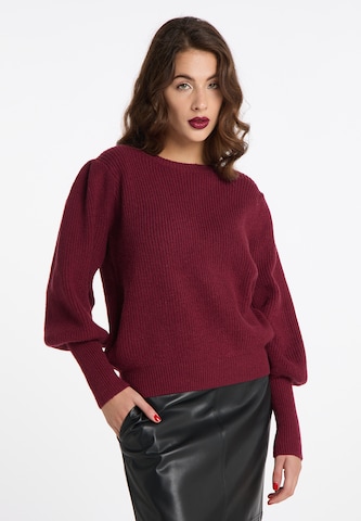 Pull-over 'Tylin' faina en rouge : devant