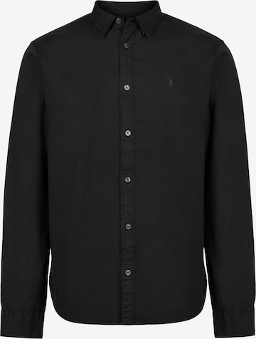 Coupe regular Chemise 'HAWTHORNE' AllSaints en noir : devant