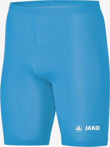 JAKO Skinny Workout Pants in Blue: front