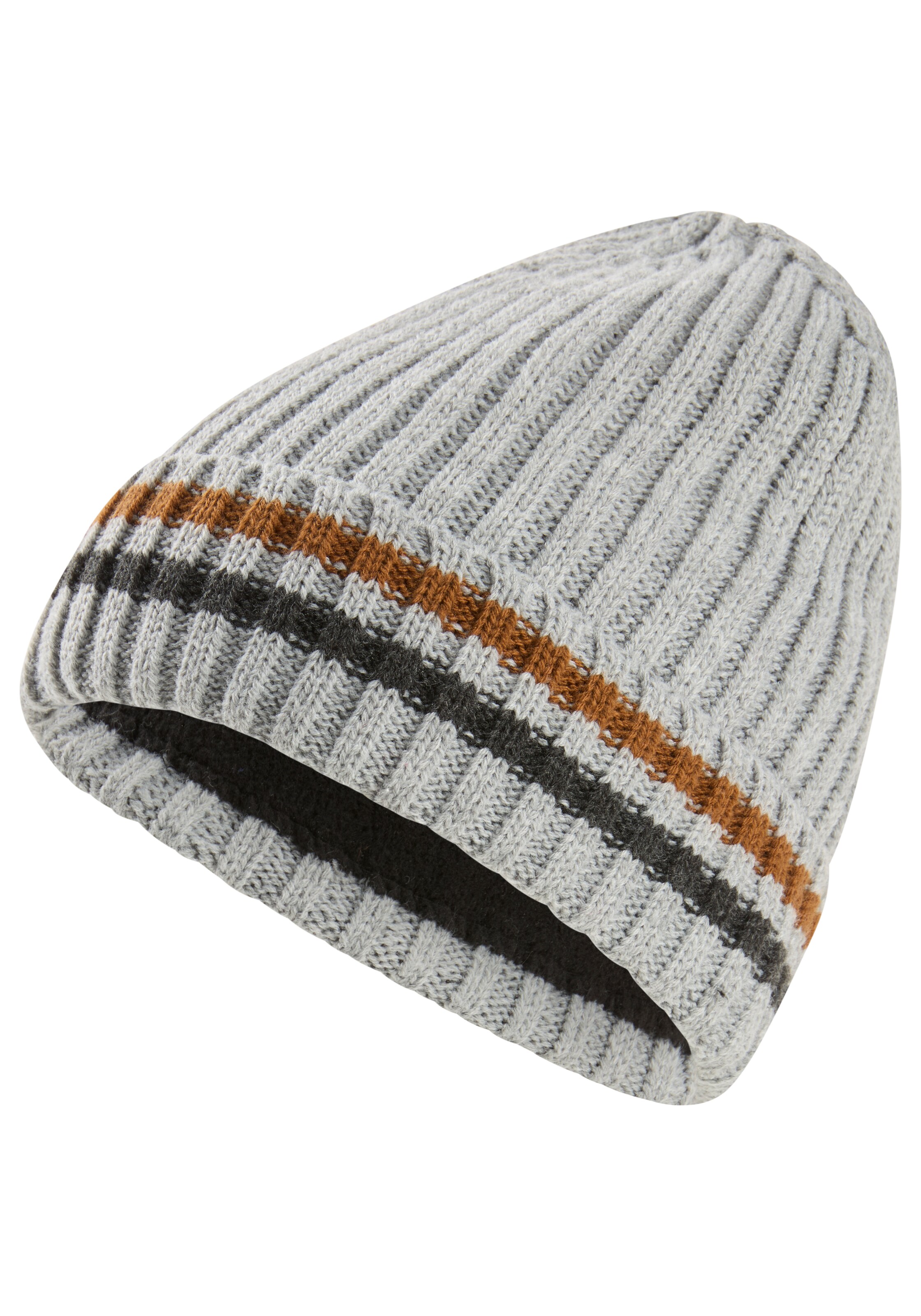 Man's World Beanie in Grey: front
