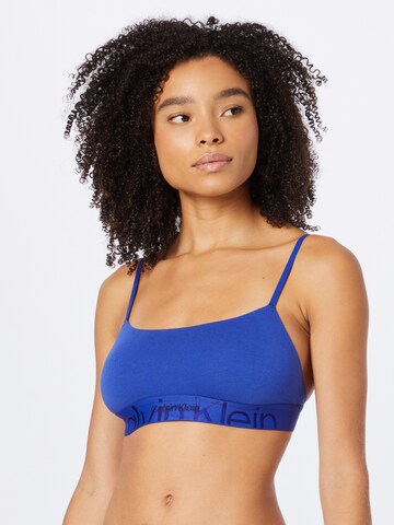 Bustier Soutien-gorge Calvin Klein Underwear en bleu : devant