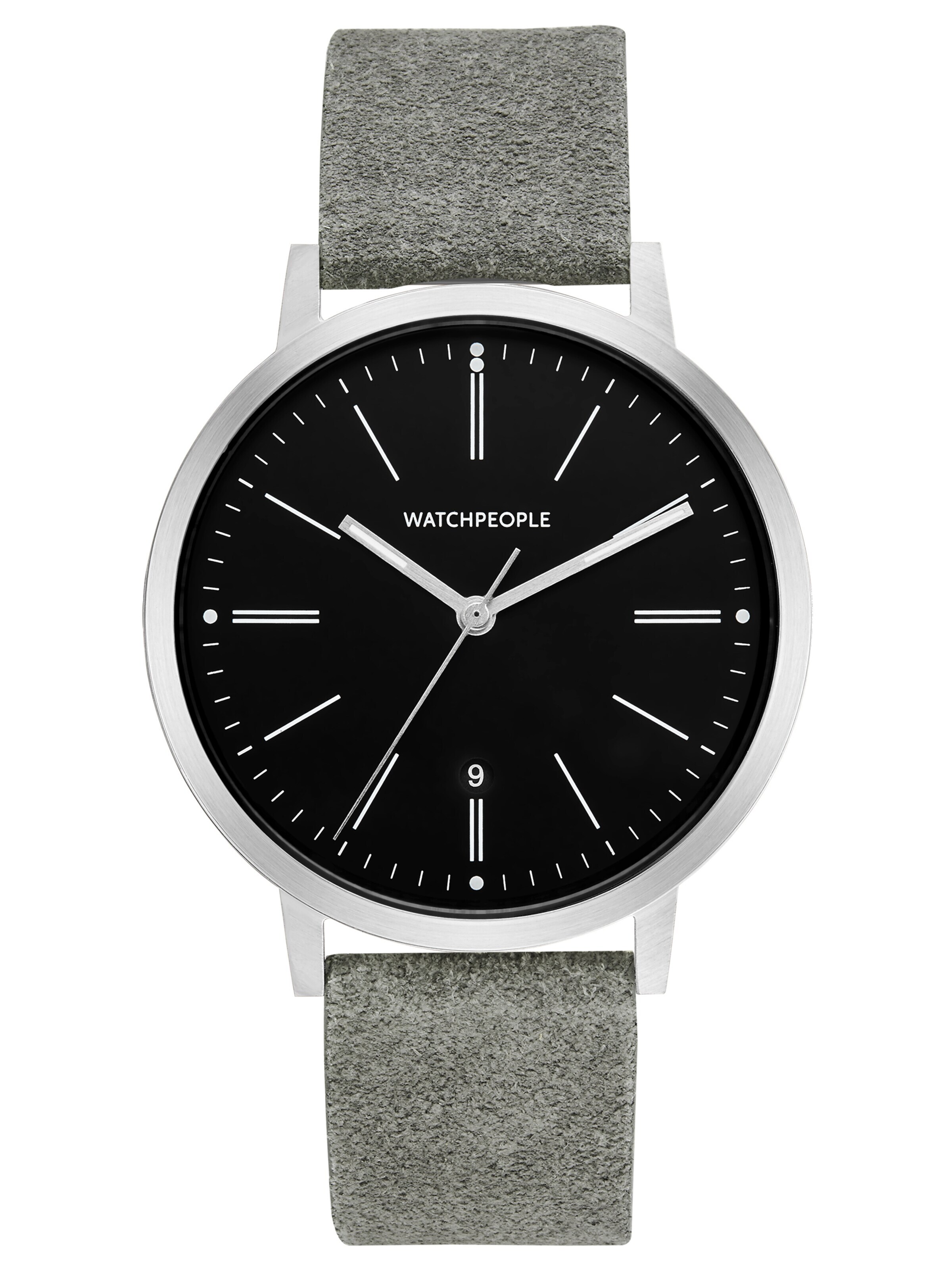 WALTER GROPIUS Analog Watch 'HIDDEN' in Black: front
