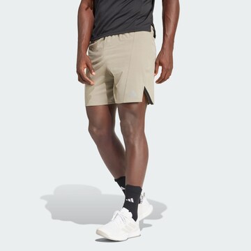 Regular Pantalon de sport 'Designed For Training' ADIDAS PERFORMANCE en vert : devant