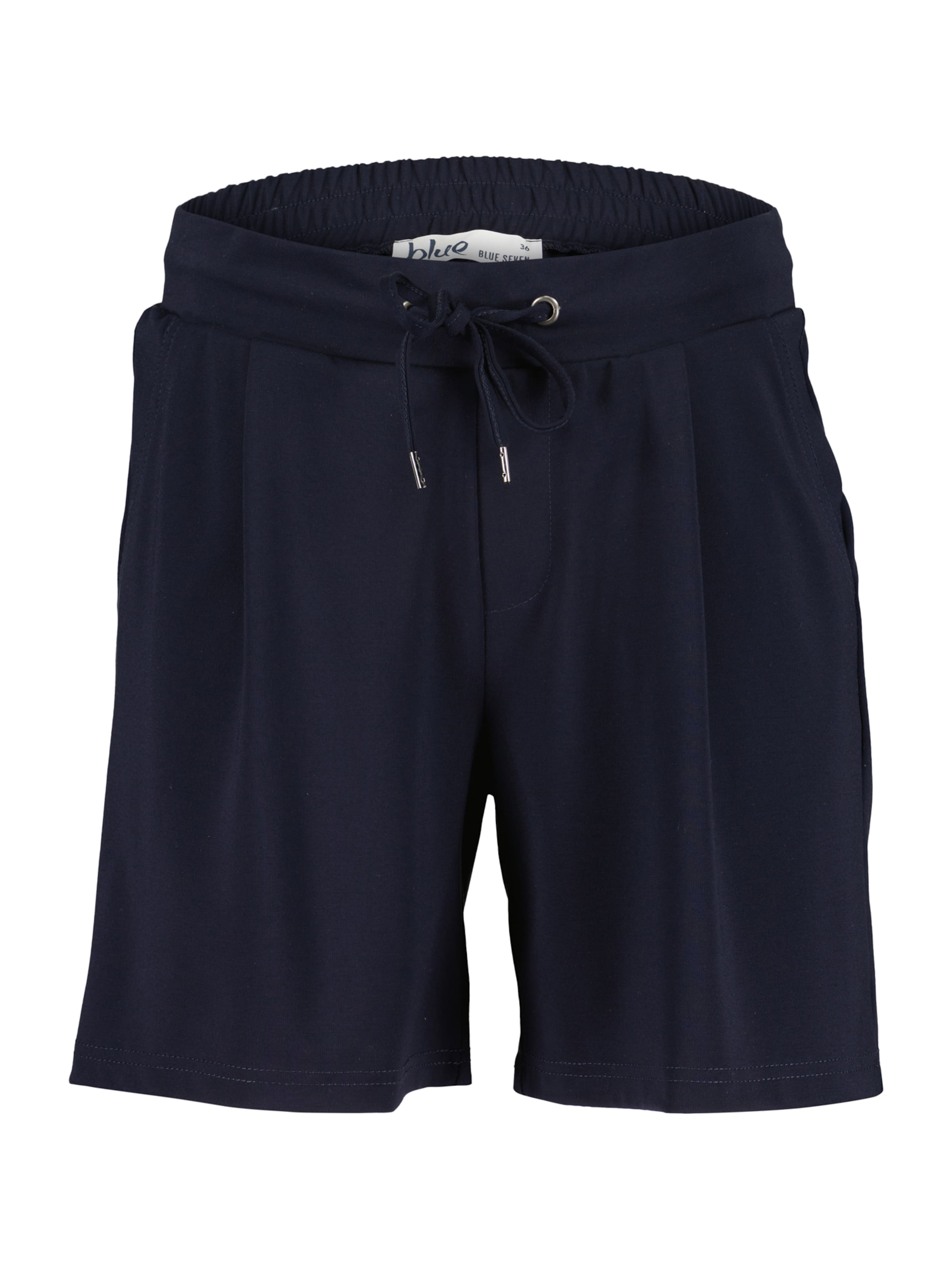 BLUE SEVEN Regular Bandplooibroek in Blauw: voorkant