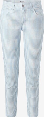 Angels Skinny 7/8 Hose Ornella mit Hahnentritt-Muster in Blau: predná strana