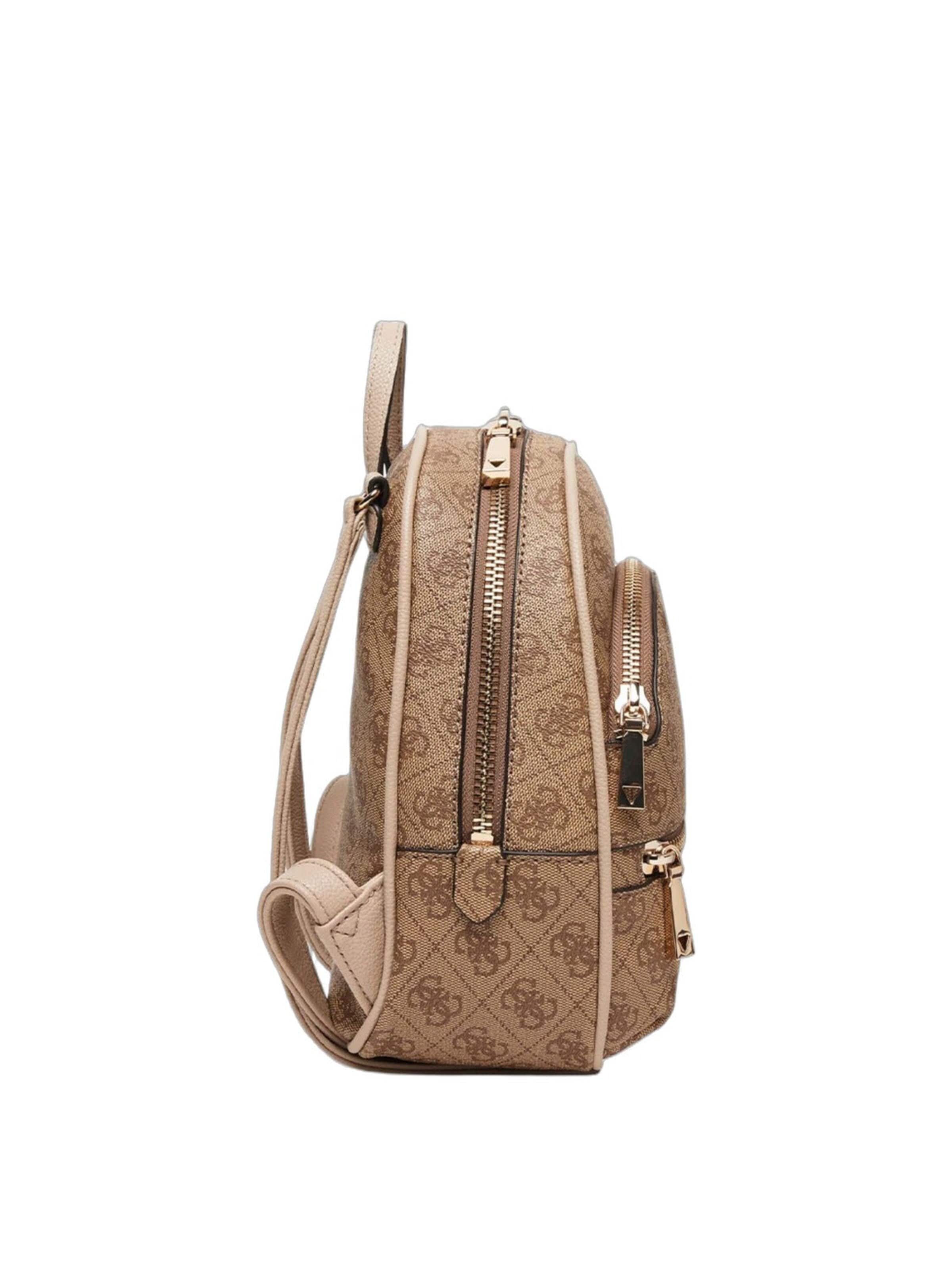 GUESSRuksak 'Guess Sac à dos Latte Logo Manhattan' - smeđa boja