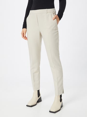 COMMA Regular Pleated Pants in Beige: front