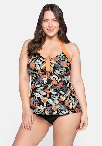 SHEEGO Tankini Top in Mixed colors: front