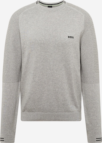 BOSS Green Sweater 'Rolet' in Grey: front