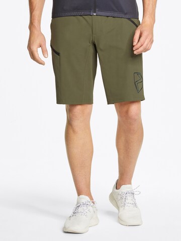 ZIENER Regular Workout Pants 'NONUS' in Green: front