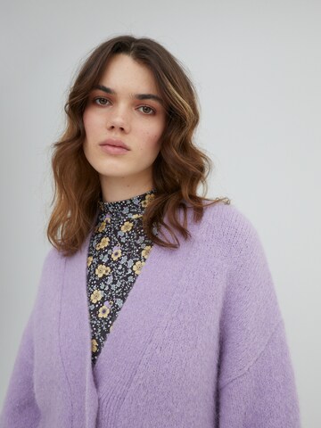 EDITED Knit Cardigan 'Peyton' in Purple