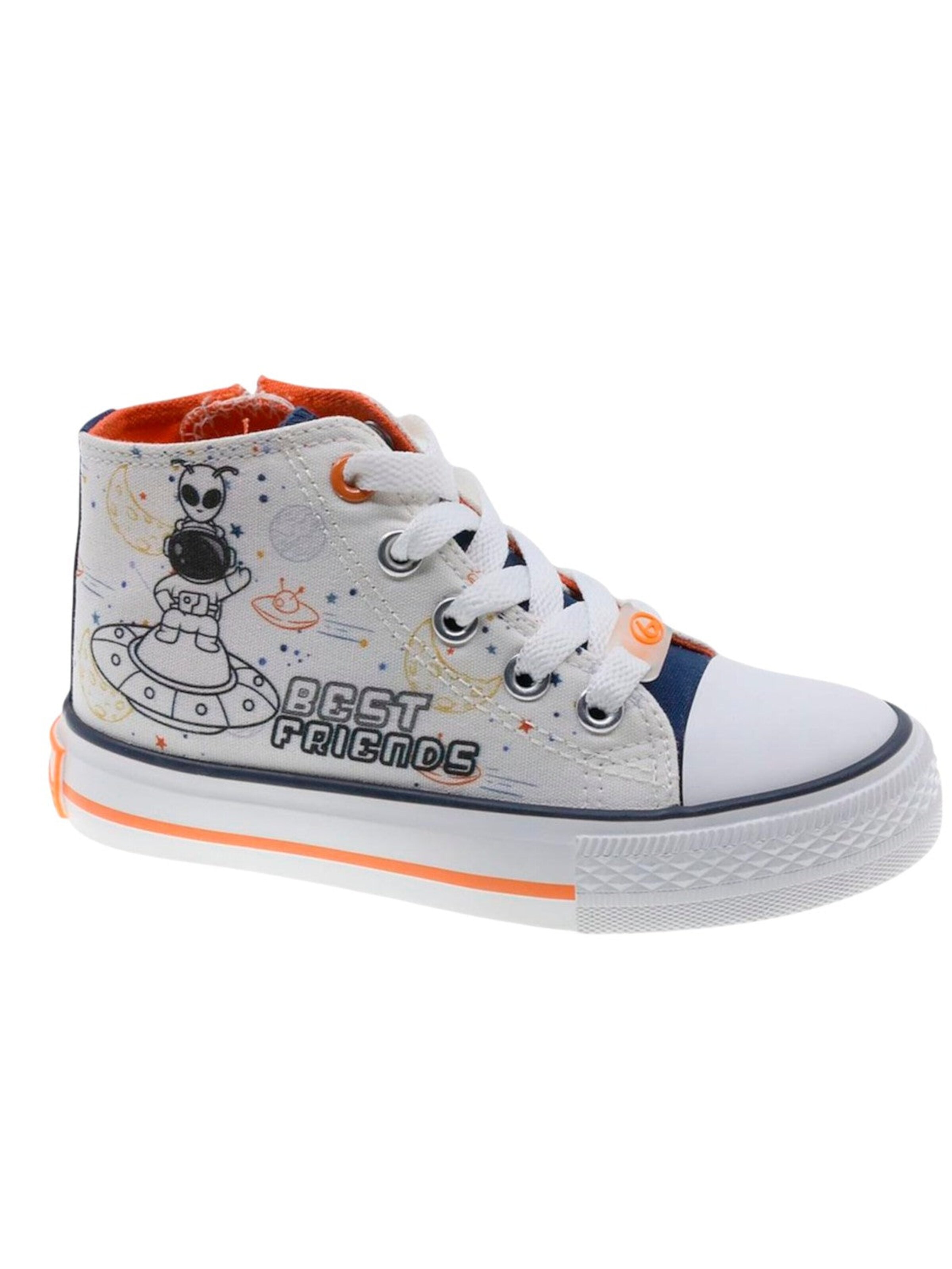 Beppi Sneakers 'Canvas Boot' in White: front