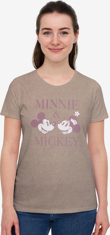 Disney Minnie Mouse Shirt 'Minnie & Mickey' in Braun: Vorderseite