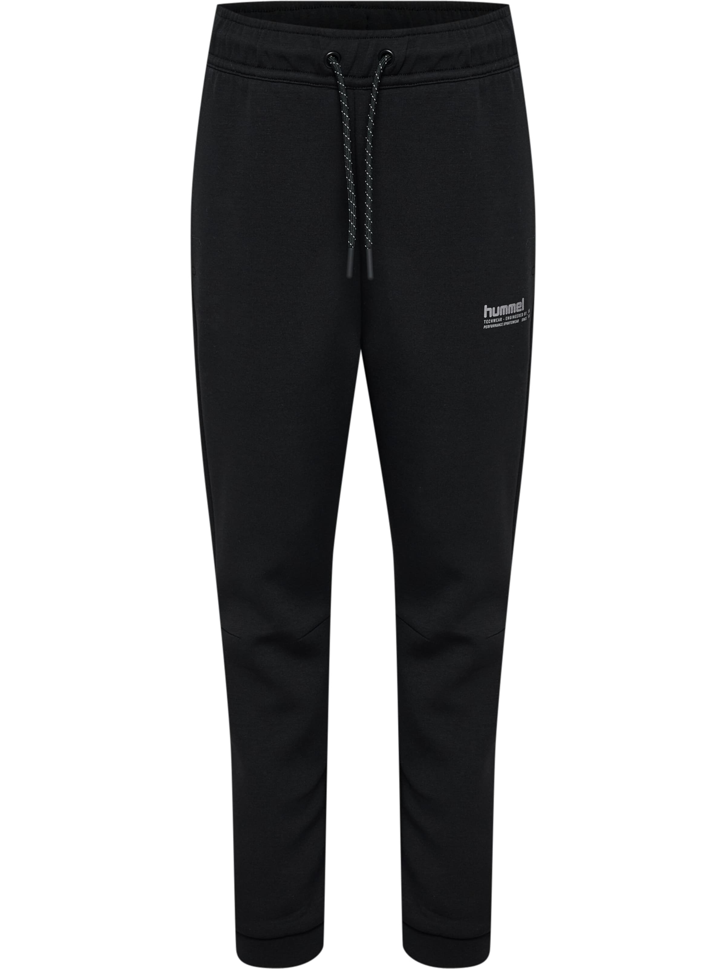 Hummel Tapered Sporthose in Schwarz: Vorderseite