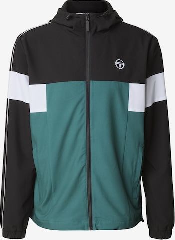 Giacca per l'allenamento di Sergio Tacchini in nero: frontale