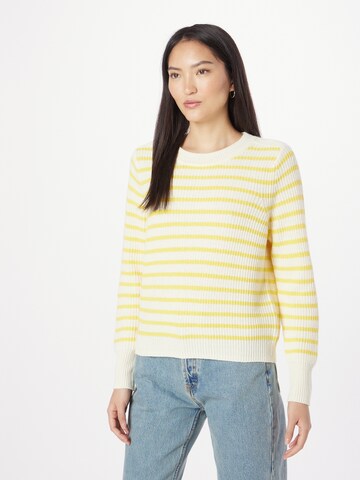 Pull-over 'Dane' Lollys Laundry en jaune : devant