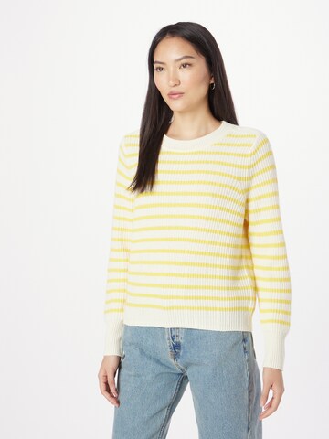 Lollys Laundry Sweter 'Dane' w kolorze żółty: przód