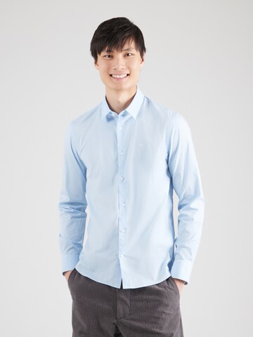 Calvin Klein Slim fit Overhemd in Blauw: voorkant