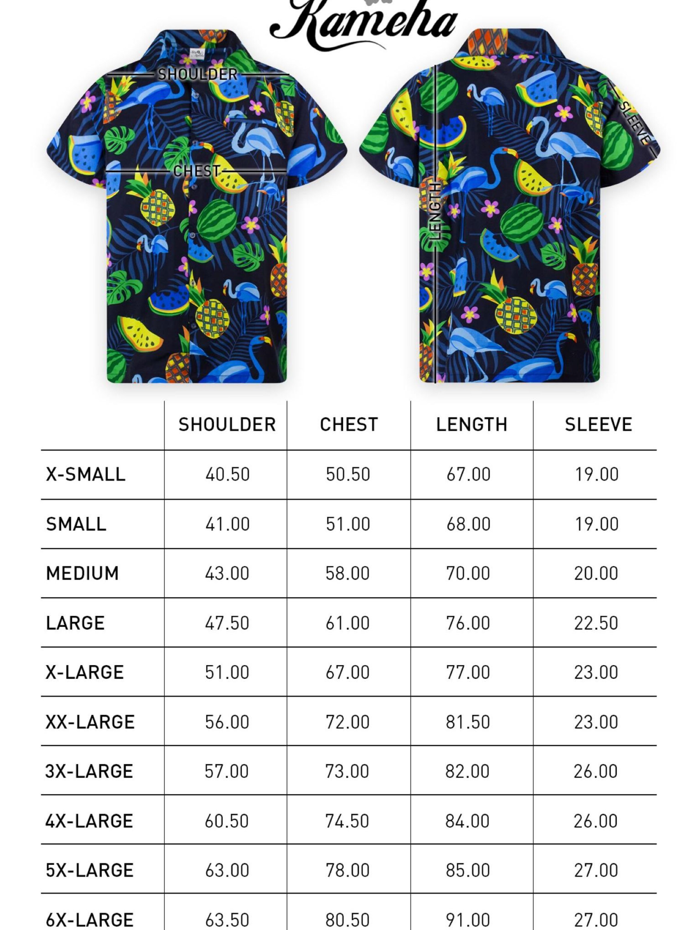 King Kameha Shirt 'Flamingo Melone'‌‌‌‌‌‌‌ in Blau