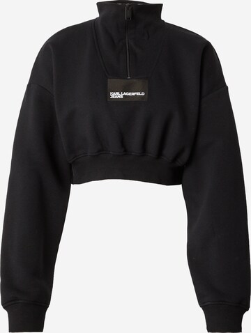 KARL LAGERFELD JEANS Sweatshirt in Black: front