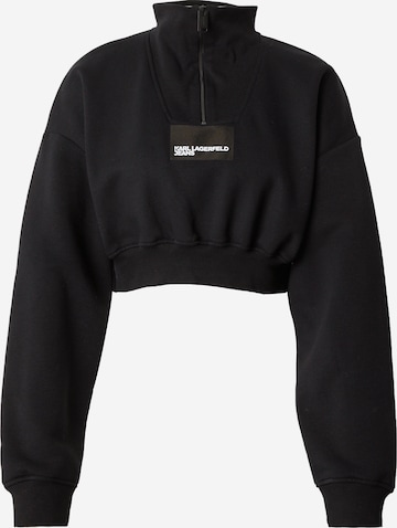 KARL LAGERFELD JEANS Sweatshirt in Schwarz: predná strana