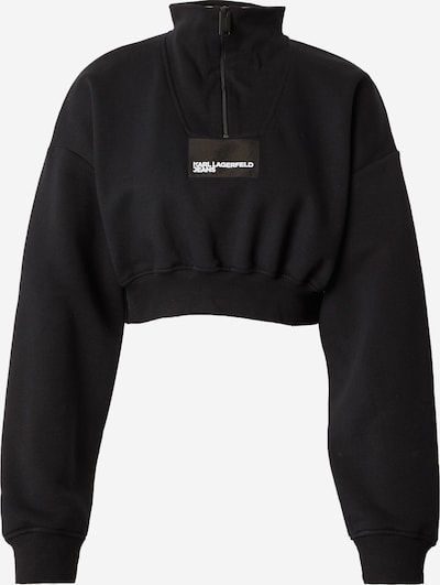 KARL LAGERFELD JEANS Sweatshirt em preto / branco, Vista do produto