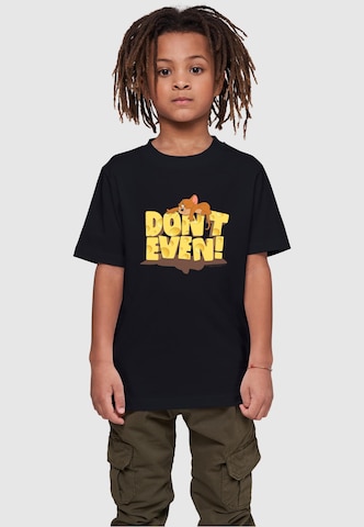 ABSOLUTE CULT Shirt 'Tom And Jerry - Don't Even' in Zwart: voorkant