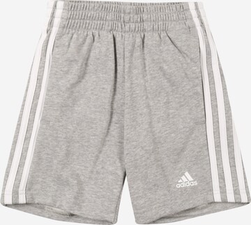 ADIDAS SPORTSWEAR Regular Sporthose 'Essentials 3-Stripes' in Grau: predná strana