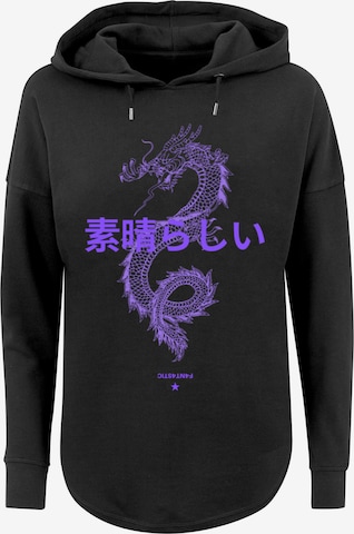 Sweat-shirt 'Drache Japan' F4NT4STIC en noir : devant