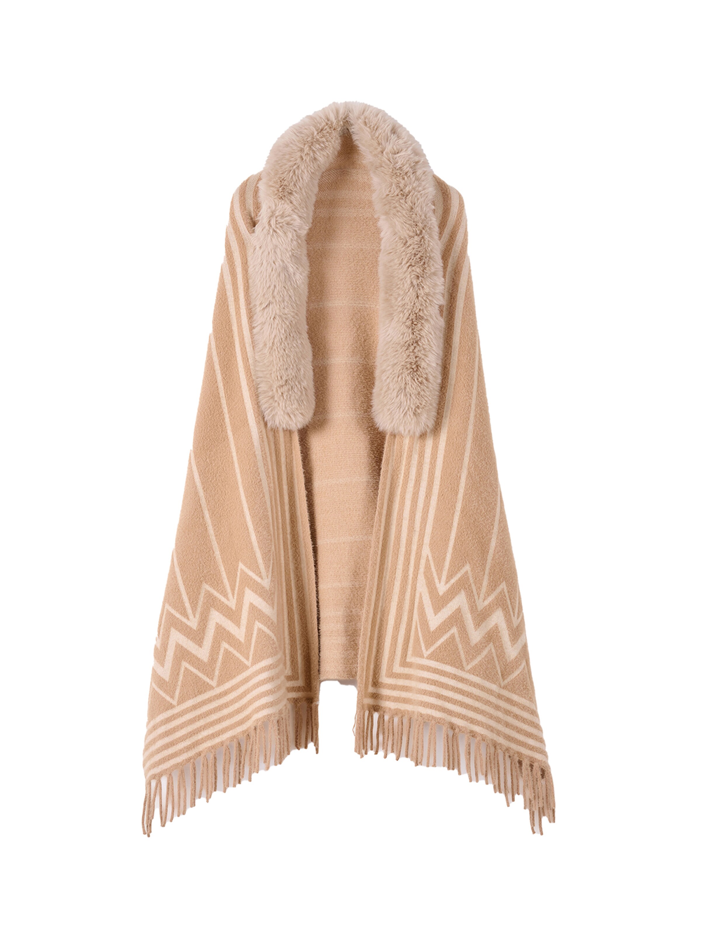Camomilla Italia Scarf in Beige: front
