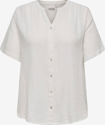 Camicia da donna 'CARTHYRA' di ONLY Carmakoma in bianco: frontale